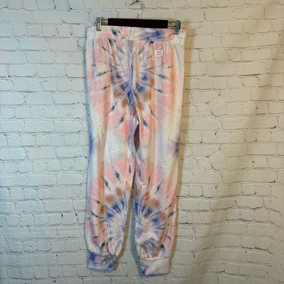 Simply Southern Pink and Blue Tie-Dye Joggers with Elastic Waist - Picture 4 of 7